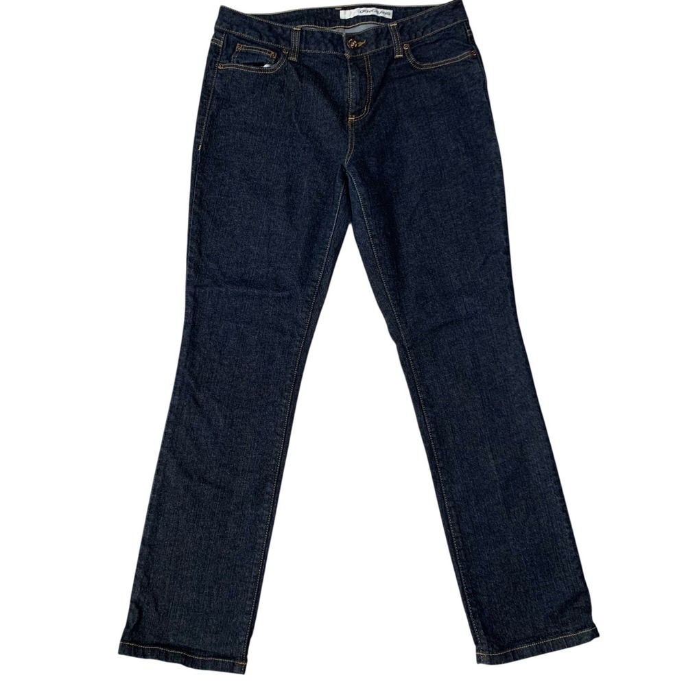 DKNY Jeans Women's Skinny Fit Dark Wash Denim Size 14 32" Inseam‎ Stretch